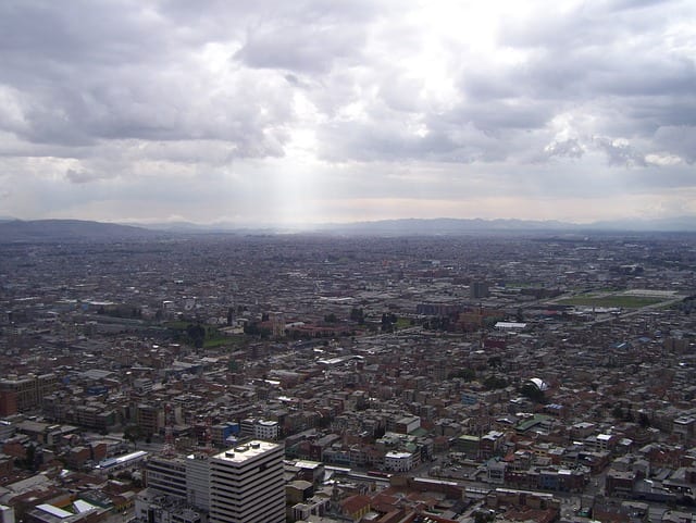 bogota kolumbien panorama