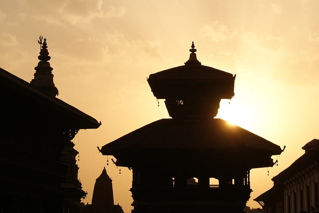 kathmandu nepal abend