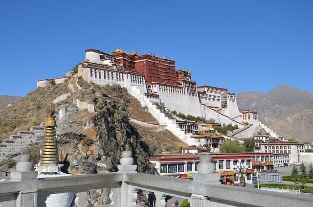 tibet lhasa der potala-palast