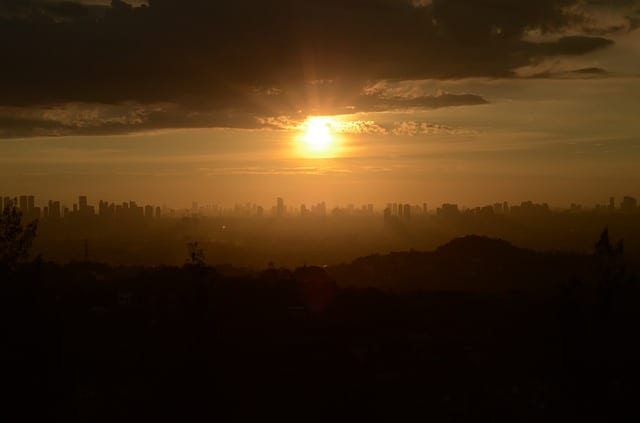 manila skyline sonnenuntergang