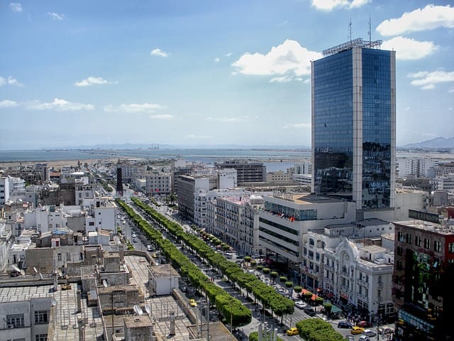 tunis tunesien stadtbild